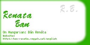 renata ban business card
